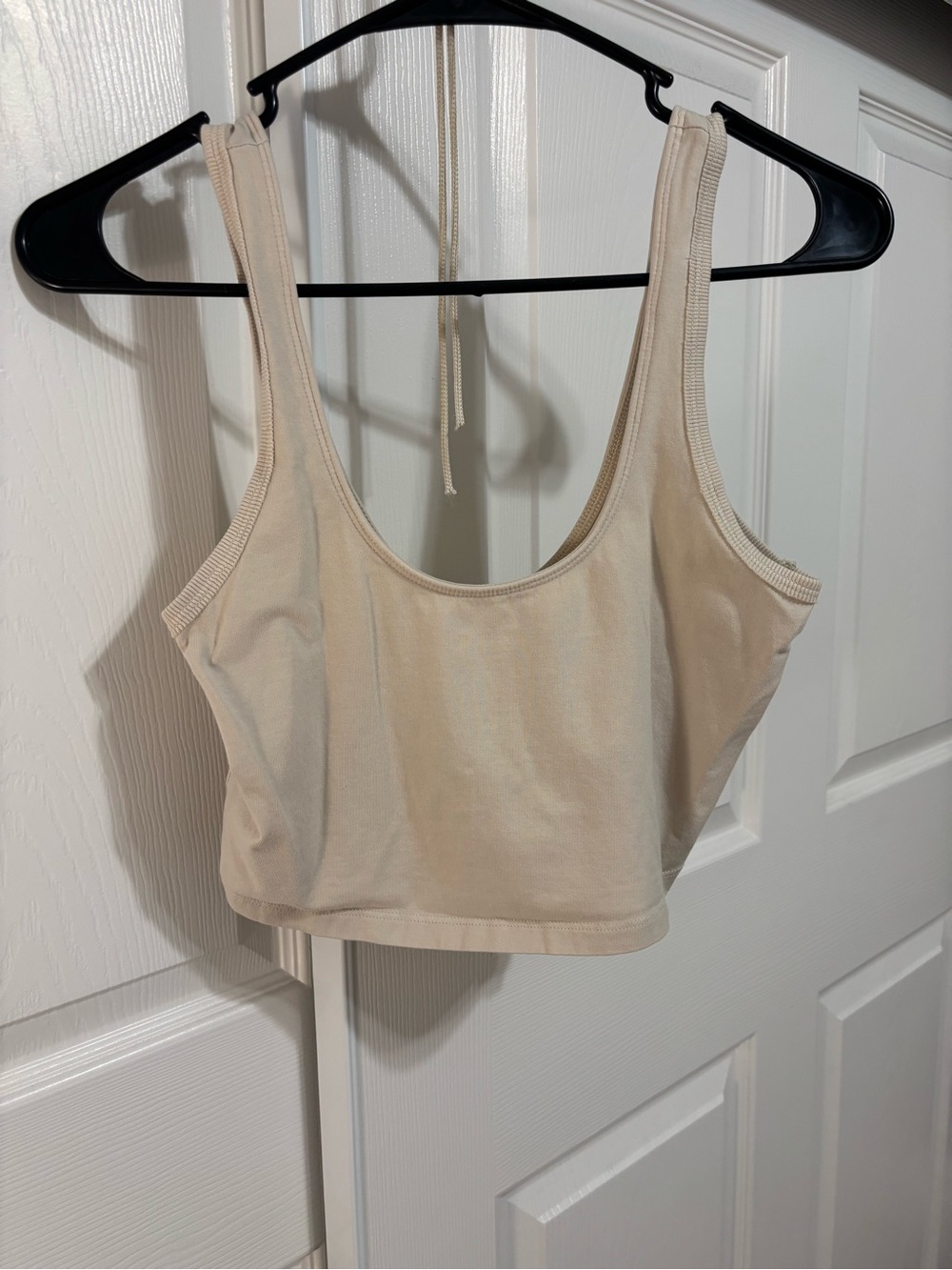 Free People Movement Hot Shot Cream Crop Tank Top